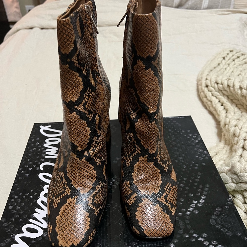 Sam Edelman Brown Snake Print Women's Boots